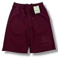 Burberry Burgundy Embroidered Shorts