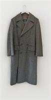 BURBERRY London DB Grey Wool Great Coat UK Size 40R - 40 Regular