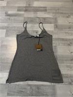 Burberry Equestrian Knight Thin Strap Tank Top Grey Melange Size Large