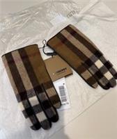 Burberry Victoria Check Wool & Leather Ladies Gloves - Size 8 - BNWT RRP £360