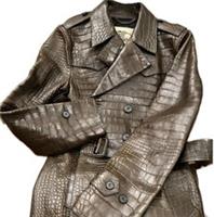 +$90K Burberry Prorsum 48 Crocodile Leather Trench Coat Alligator NWT! Rare! - 48 Regular
