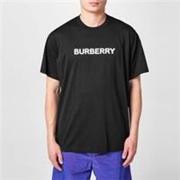 Men's Burberry Harriston Logo Print T-Shirt in Black - S Regular