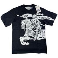 Burberry Men's EKD Equestrian Knight Print T-Shirt Size S Black White RRP £450 - S Regular