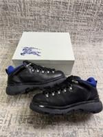 Size 11 (EU 45) - Burberry Leather Trek Boot Black Blue