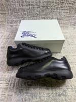 Size 11 (EU 45) - Burberry Ranger Low Trainers Black Leather