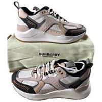 Burberry Sean Women's Trainers Size U.K. 6 / EU 39 Pale White Genuine Boxed