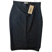 Burberry Black Office Skirt Formal Solid Skirt Wool Silk Blend Size UK 6 / US 4 - 6 Regular