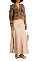 BURBERRY Twill Maxi Skirt Pale Nude Size UK 6 / USA 4 / EU 38 New RRP &pound;1800 - 6 Regular