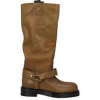 BURBERRY Womens Soft Saddle High Boots Brown Calf Leather EU 39 RRP 1845