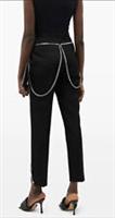 Burberry Runway Draped-Chain Wool Tailored Trousers,Sz 6 Uk,IT 38, XS ,RRP£1190 - 6 Regular