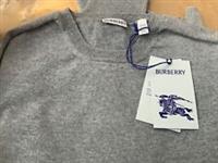 BURBERRY Mens Cashmere Blend Crew Neck Sweater Grey 2XL New RRP £850 Genuine - 2XL Regular