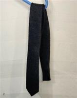 Burberry London Mens Silk Tie Black Furry Fluffy Look Smart NEW