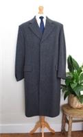 New AQUASCUTUM 100% Textured Cashmere Topcoat Size 44R/54R XL Overcoat Coat - 2XL Regular