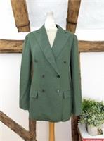 New POLO RALPH LAUREN Green Linen Double Breasted Blazer &pound;439 UK 16 EU 44 USA 12 - L Regular