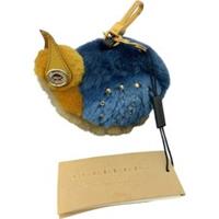 NEW w Tags Burberry Navy Multi Plush Snail Bag Charm Accessory