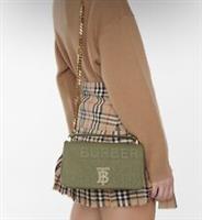 BURBERRY Lola Small Horseferry canvas shoulder bag New