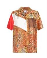 BURBERRY Map Print Silk Pyjama Shirt Size 10 GENUINE RRP £890 #U10 - 10 Regular