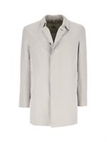 BURBERRY Grey Gabardine Car Coat Size IT 50/UK 40 RRP £1300