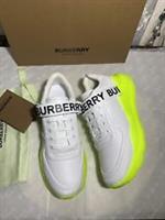 BURBERRY Leather LOGO Sneaker Trainers Sz 37 RRP £575 NEW