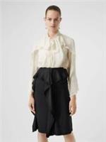 BURBERRY Martia Ruffle Silk Pencil Skirt Size UK 02 NEW - UK 02 Regular