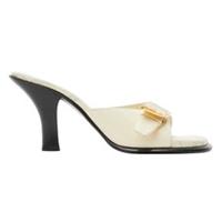 Burberry Womens/Ladies Leather Peep Toe Sandals4 UK Cream SY2475