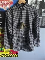 BNWT Burberry Men's Navy Blue Plaid Cotton Button Down Shirt XS Jameson Shirt - M Regular