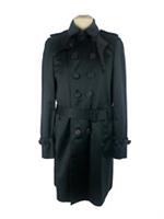 Burberry Prorsum Men's Black Cotton Trench Coat Lined Belted New F2