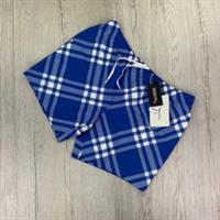 Burberry Mens Blue & White Check Swim Shorts - XXL
