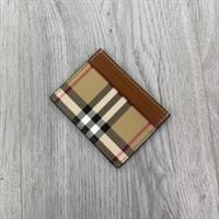 Burberry Vintage Check and Leather Card Case