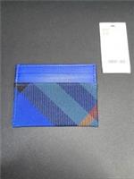 Mens Burberry Card Holder Blue Red RRP £180