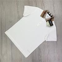 Burberry Mens White Slim-Fit Checked Cotton-Piqu Polo Shirt - M Regular