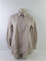 Burberry Women's 4pcs Bundle Shirts Beige Long Sleeve Collared Button Up New F2 - 4 Regular