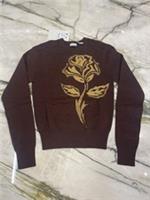 Burberry Rose Wool Blend Sweater Size Extra Small XS Treacle Gold - XS Regular