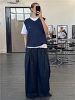 Burberry London 1990s Cotton Sleeveless Logo Knitted Jumper - XL