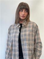 Burberry 2000s House Check Pure Cotton Shirt - XL