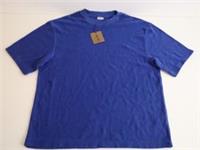 Burberry BNWT Mens Blue Terry Crew Neck T-Shirt Size S Rare Sample