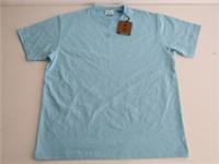 Burberry Mens EKD Logo Carrick T-Shirt Bright Topaz Blue Size S Rare Sample