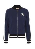 BURBERRY Ekd Logo Merino Wool Varsity Jacket Size L - L Regular