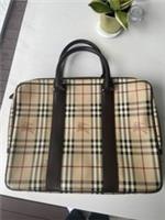 Burberry Haymarket Briefcase BNWT