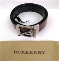 Burberry Men's Leather Belt Size 42in /105cm Brown Buckle Closure Adjustable New - 42in /105cm Regular