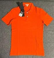 Burberry Check Under Collar Orange Polo Shirt XSMALL - XS Regular