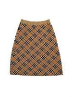 NEW Burberry Womens Classic Check Skirt Small Brown