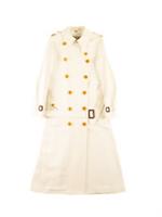 NEW Burberry Womens Cream Trench Coat 6 Cream