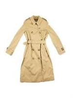 NEW Burberry Womens Kensington Heritage Mid-Length Trench Coat Size 10 10 Beige