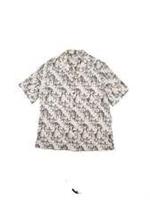 NEW Burberry Mens Printed Silk Shirt Medium White