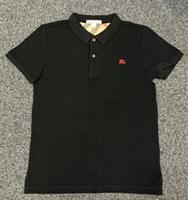 Burberry Children Check Placket Polo Shirt Black 10yrs