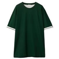 Burberry EKD Stripe-Trim Ivy Dark Green T-Shirt
