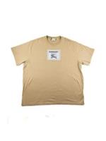 NEW Burberry Mens Roundwood Label Cotton Beige T Shirt X-Large Beige