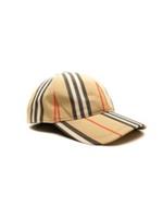 NEW Burberry Mens Check Cotton Baseball Cap Medium Beige