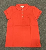 Burberry Children Girls Check Placket Polo Pique Shirt